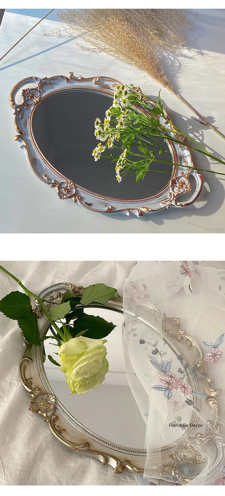 European Oval Decorative Tray