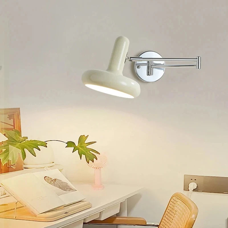 Nordic Modern Retractable Rotatable Swinging Retractable Wall Lamp