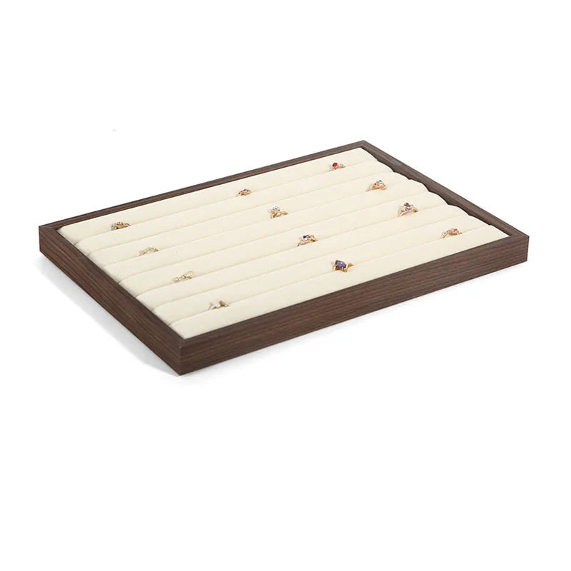 Walnut Jewellery Display Organiser Tray