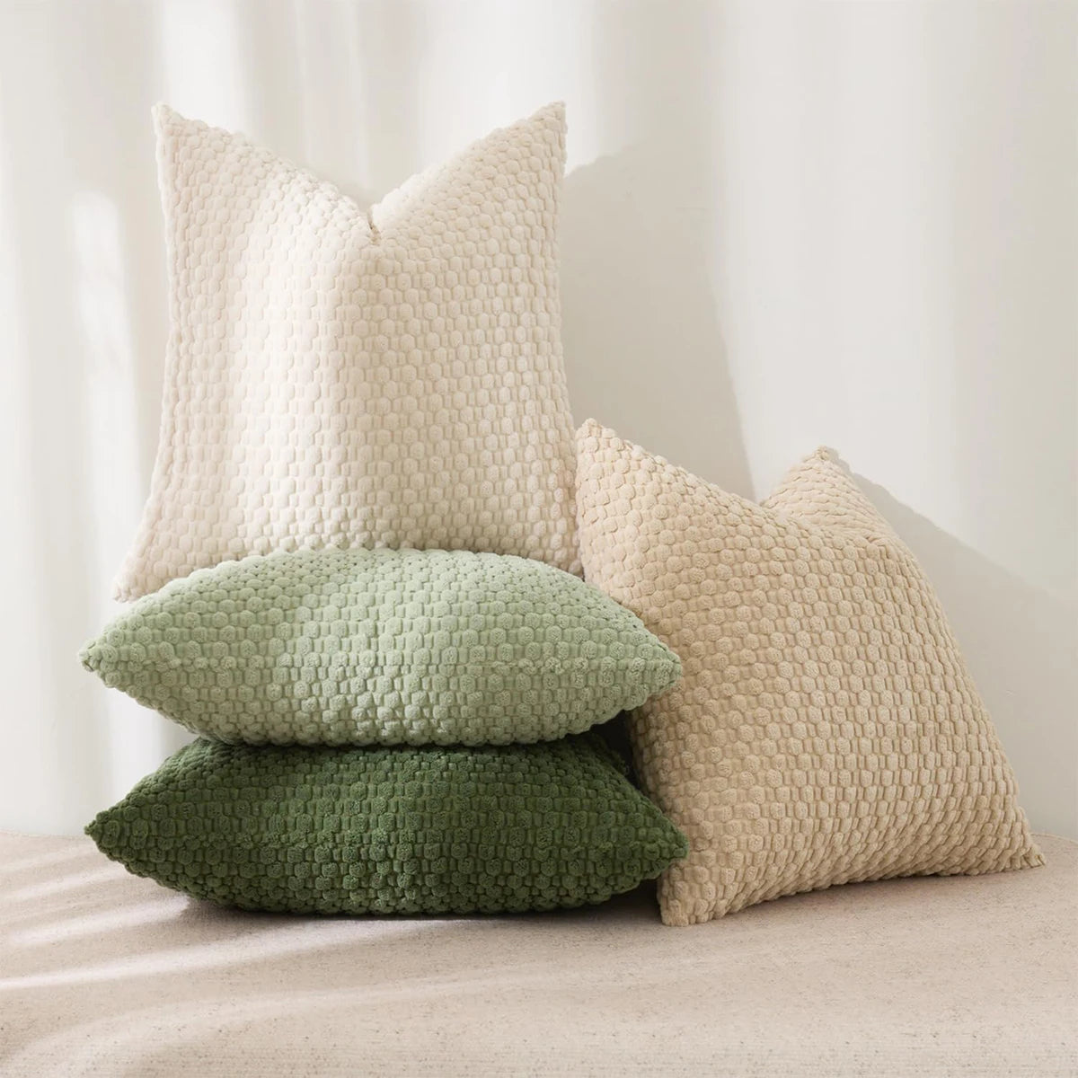 Double Sided Waffle Knit Cushion Cover