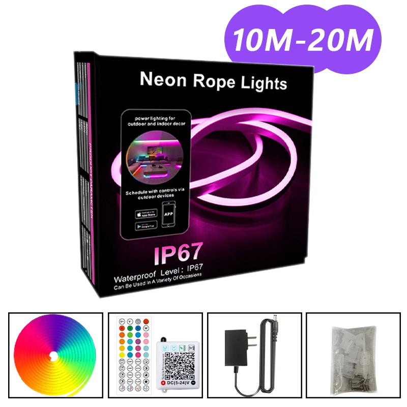 DC24V RGB Neon Rope Light