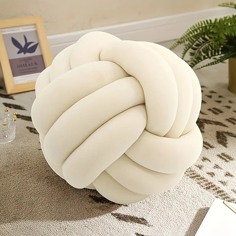 1pc Knot Pillow Ball Round Throw Pillow Home Decor Cushion Decorative