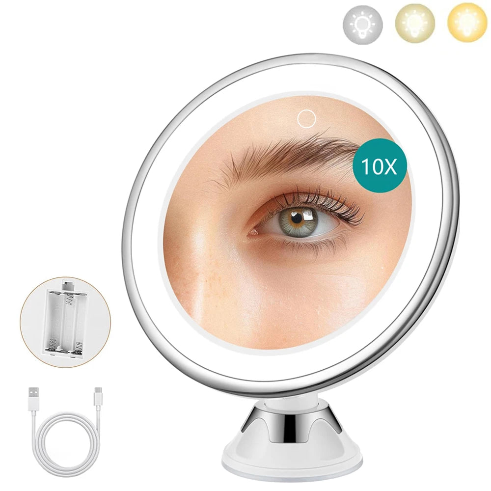 10X Magnifying Suction Makeup Mirror