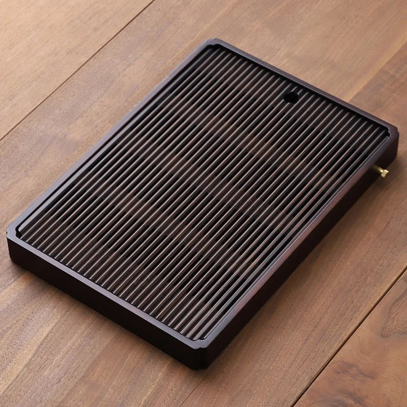Chinese Natural Bamboo Tea Tray Rectangular Tea Tray Water