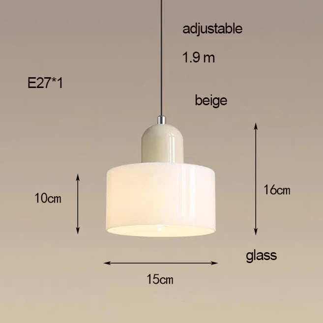 Two Tone Glass Pendant Light