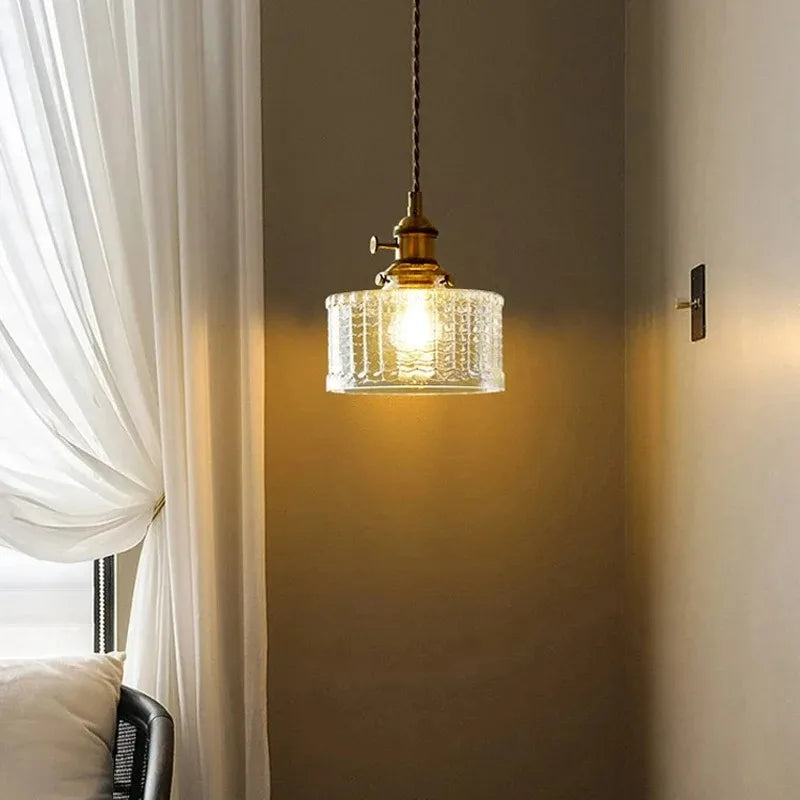 Nordic Green Glass Pendant Light