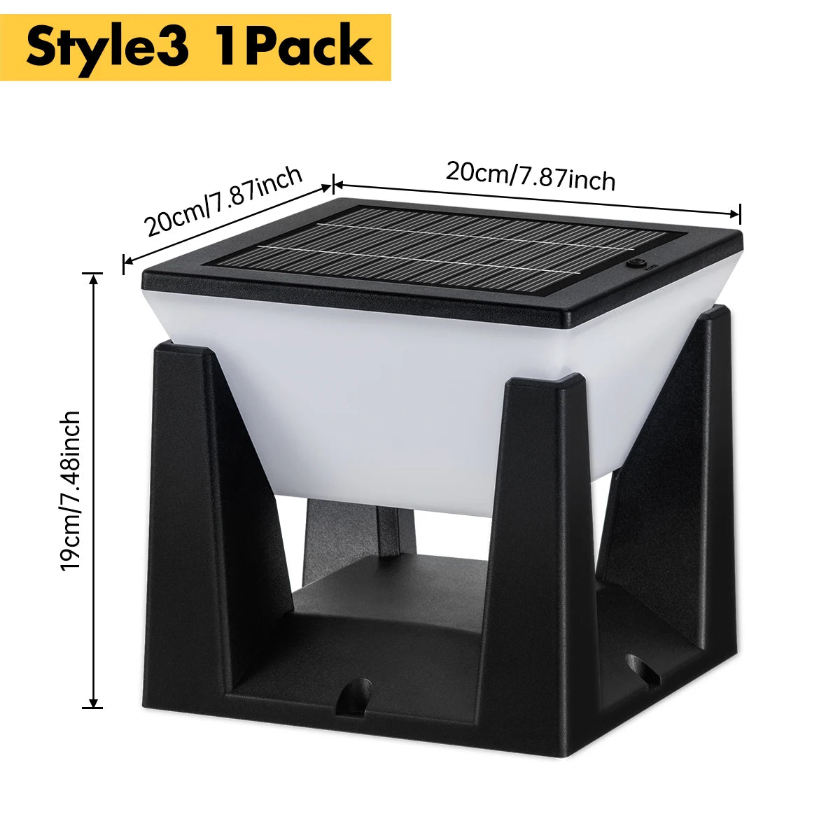 Outdoor Solar Post Light Solar Pillar Lights Modern LED Fence Deck Cap