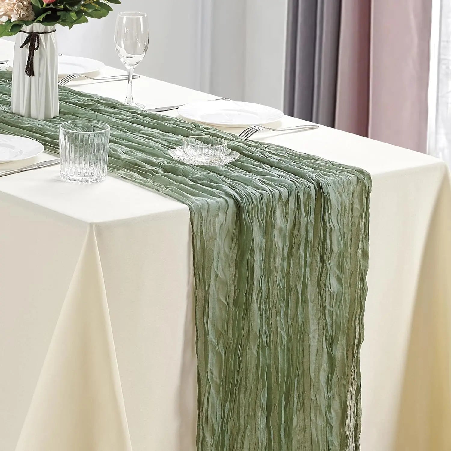 Cheesecloth Table Runners Set of 10