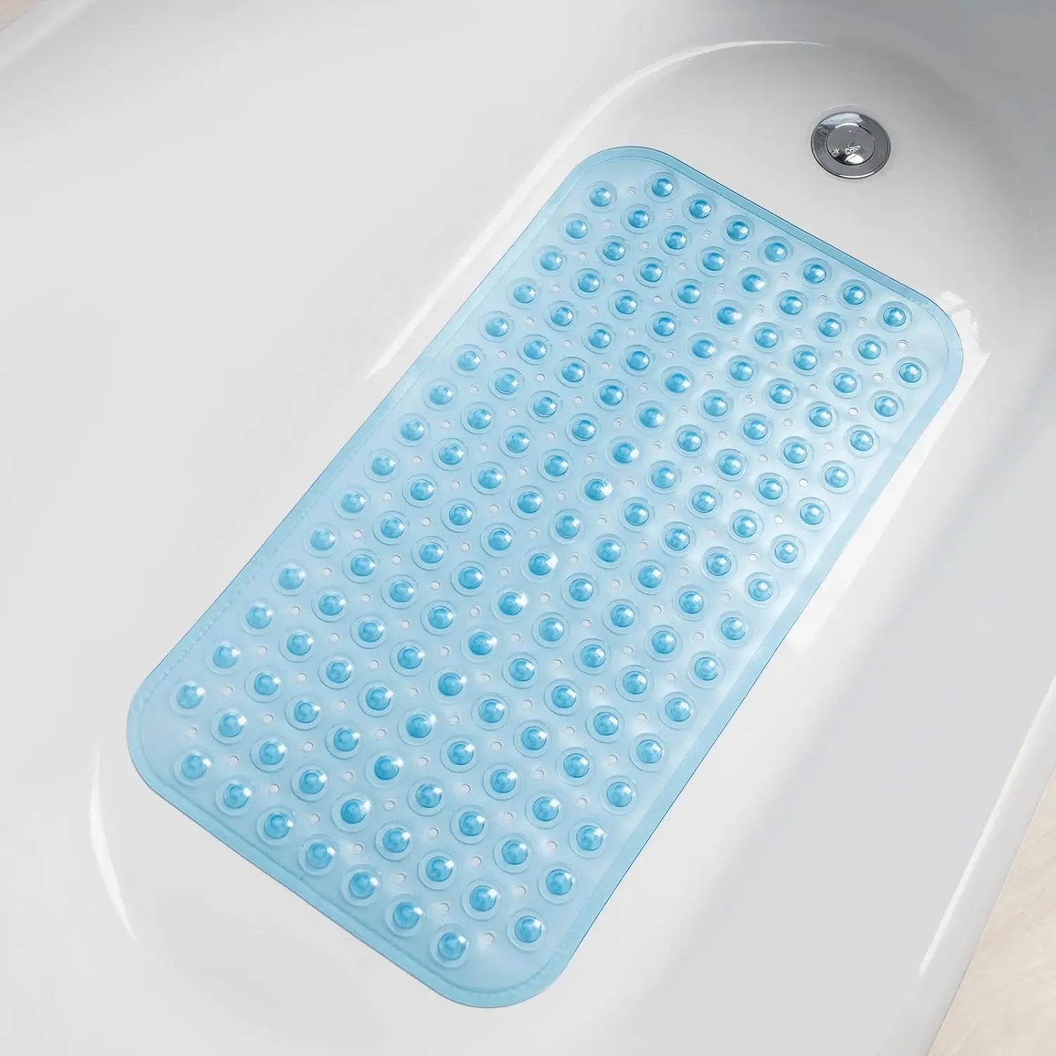 Suction Cup Bathtub Mat With Drain Holes