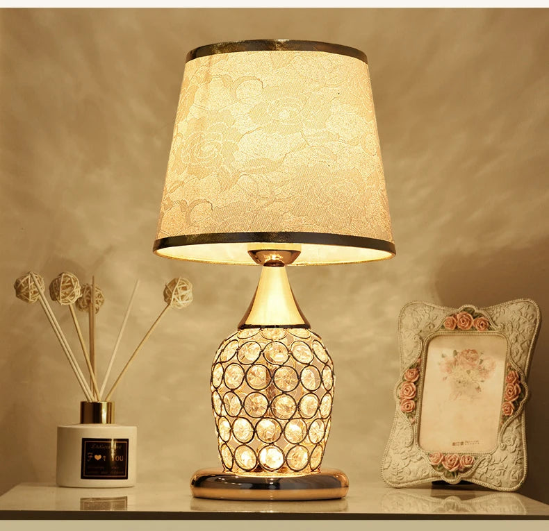 Crystal Base Table Lamp