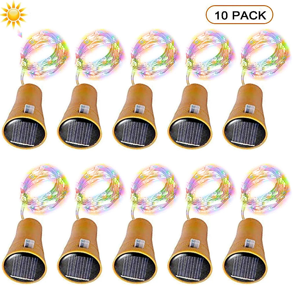 Solar Wine Bottle Cork Fairy Lights