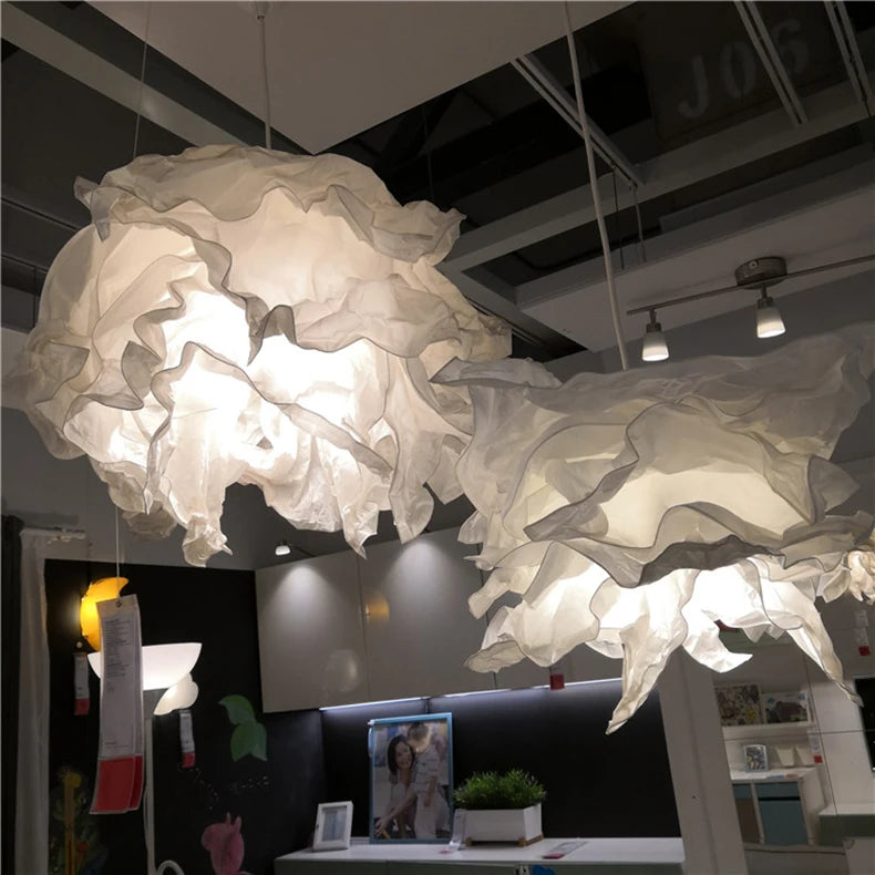 White Paper Cloud Pendant Light
