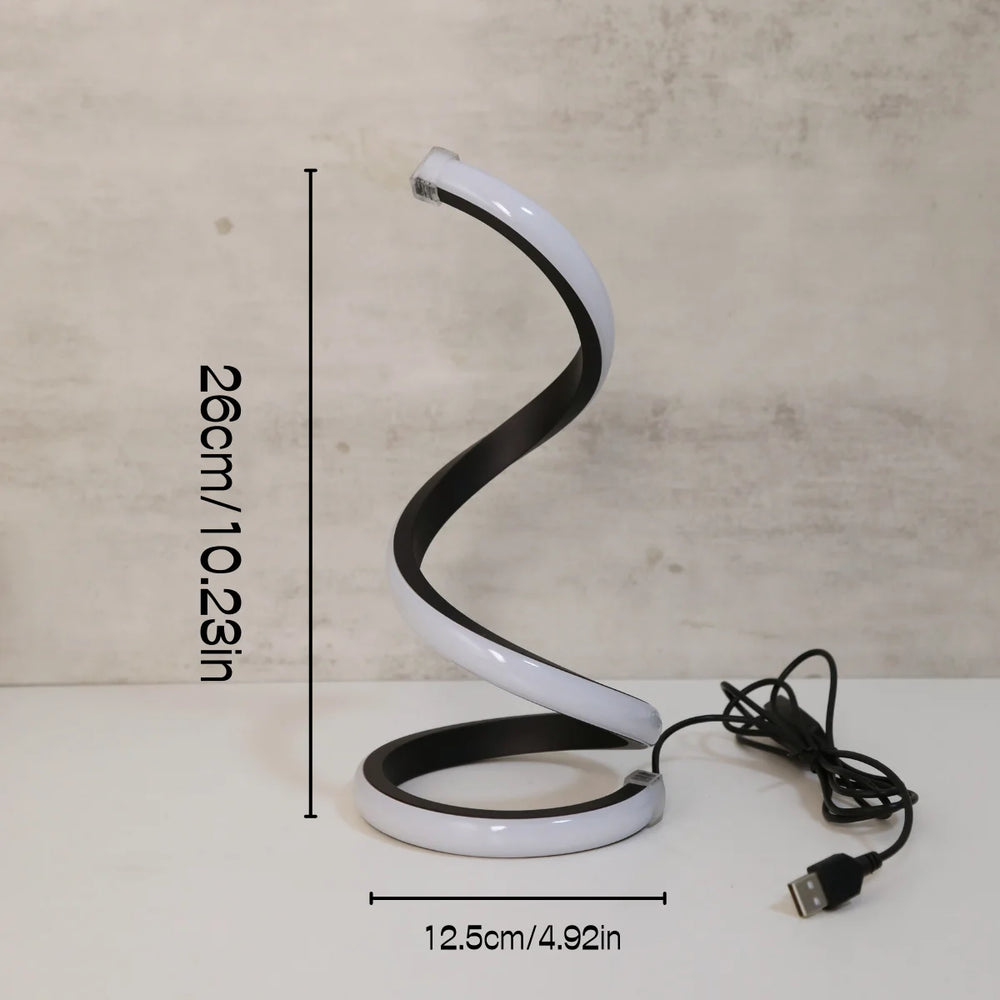 LED Spiral Desk Lamp