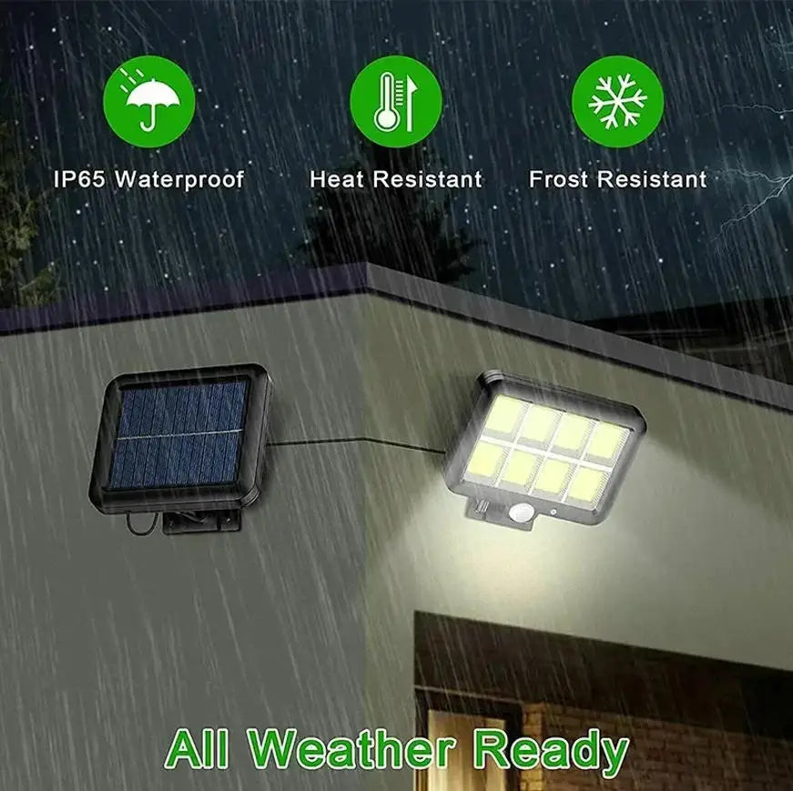 Solar Split Panel Motion Wall Light