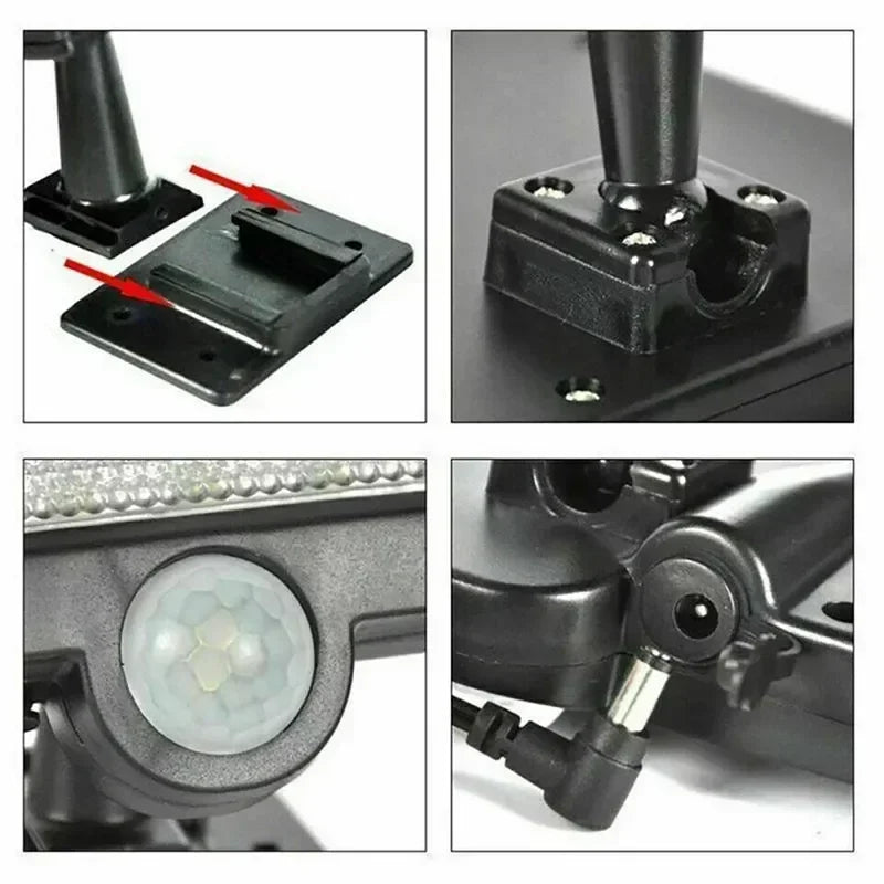 Solar Split Panel Motion Wall Light
