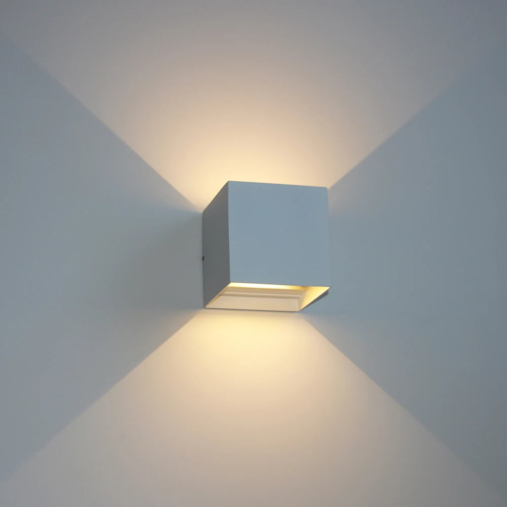 Modern Square Outdoor Wall Lamp