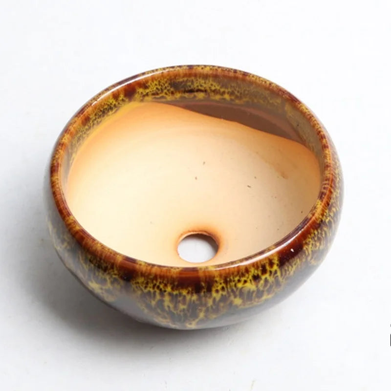 Mini Ceramic Bonsai Pots Set of 6