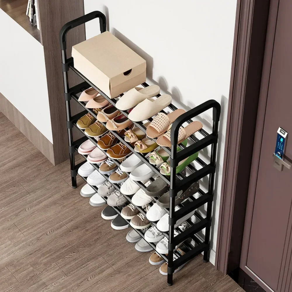 Shoes Organizer Multilayer Shoe Rack Metal Housing Entrance Rental Shelf Space Saving For Living Room And Dormitory Shoe Rack