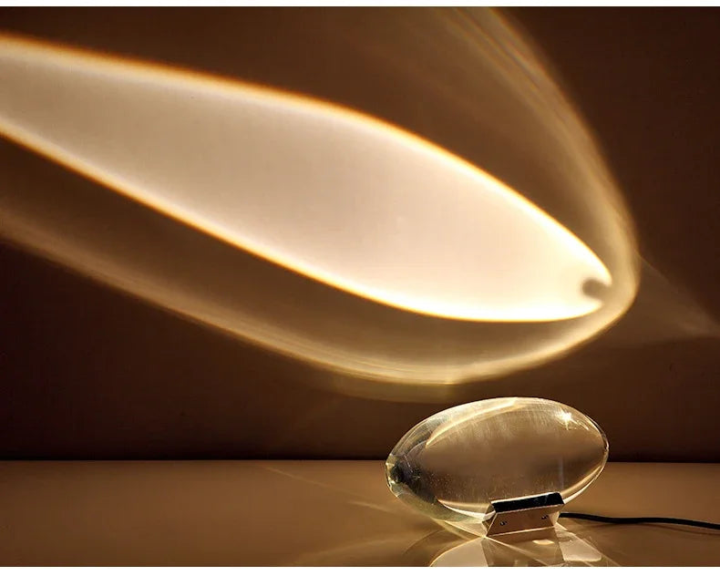 Crystal Sunset Projection Table Lamp