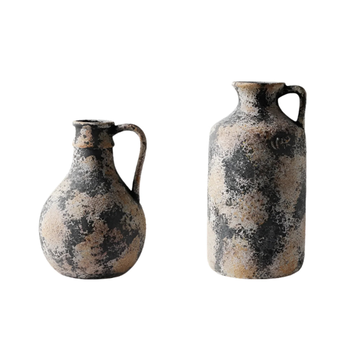 Wabi Sabi Earthenware Vase, Textured Handmade Ceramic