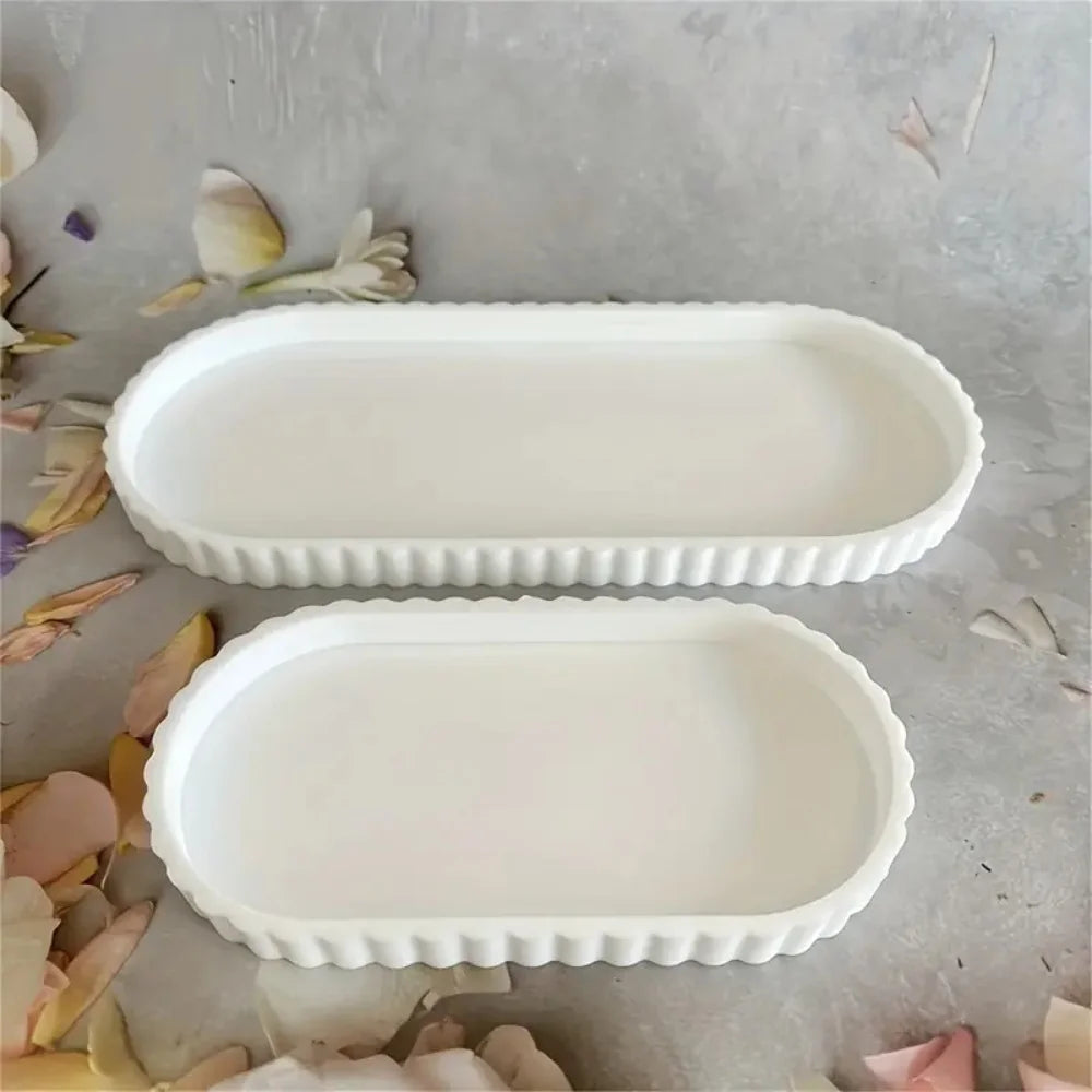 Silicone Oval Vanity Tray