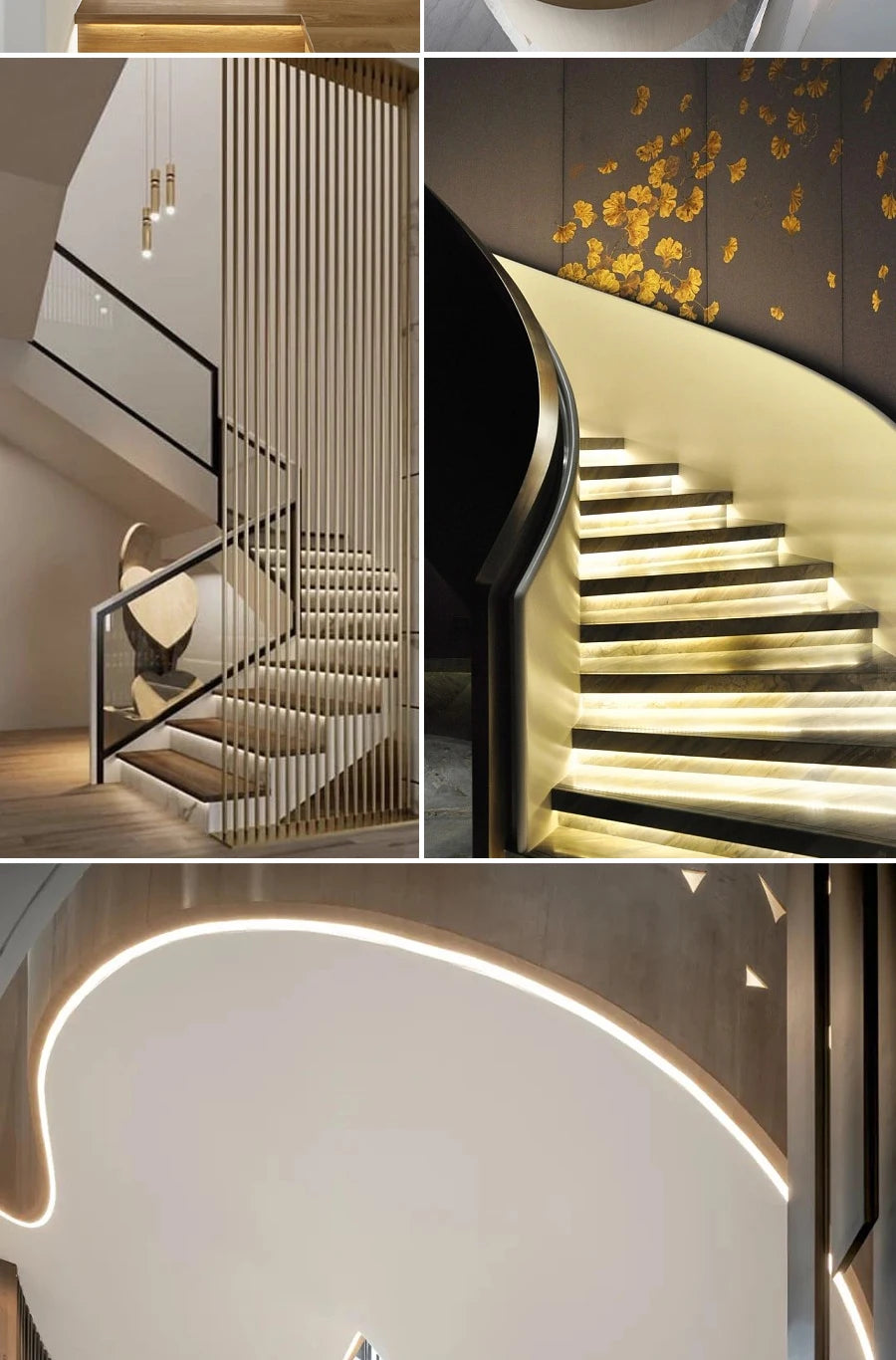 1-40 Steps LED Stair Light Motion Sensor Stairs Lighting With 2 PIR