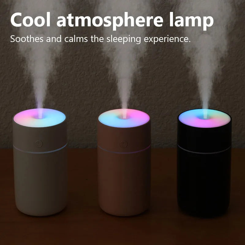 Colorful Portable Air Humidifier USB Rechargeable Wireless