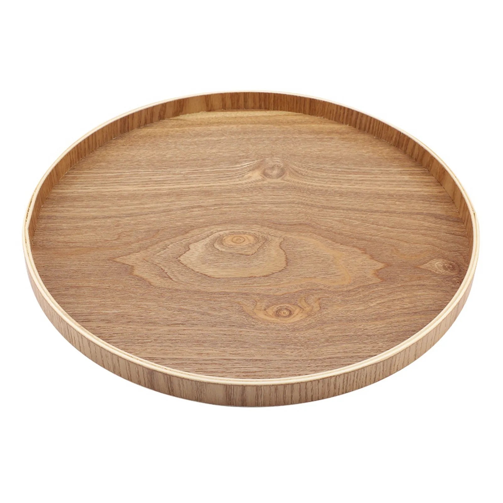Round Wooden Serving Tray