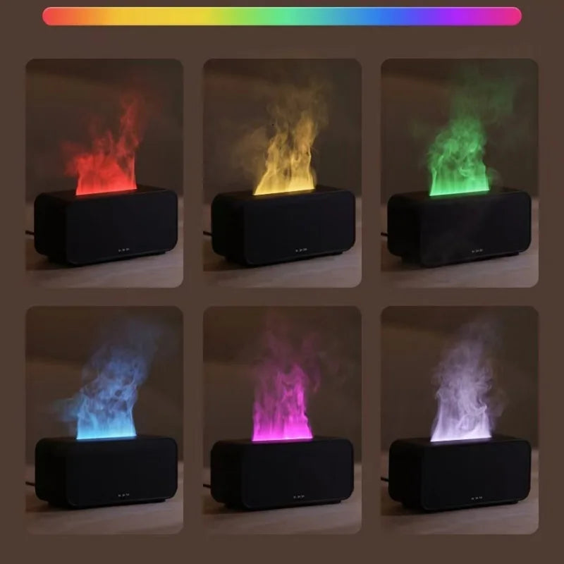 Air Aroma Humidifier Diffuser Essential Oils Humidifiers Mini Flame