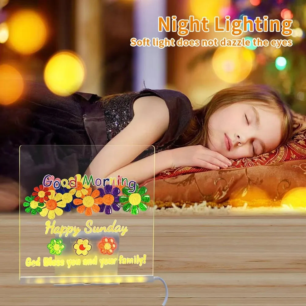 Acrylic LED Message Note Board