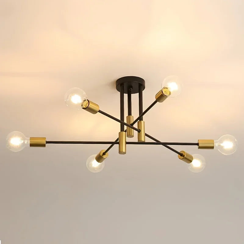 Simple Flush Mount Ceiling Chandelier
