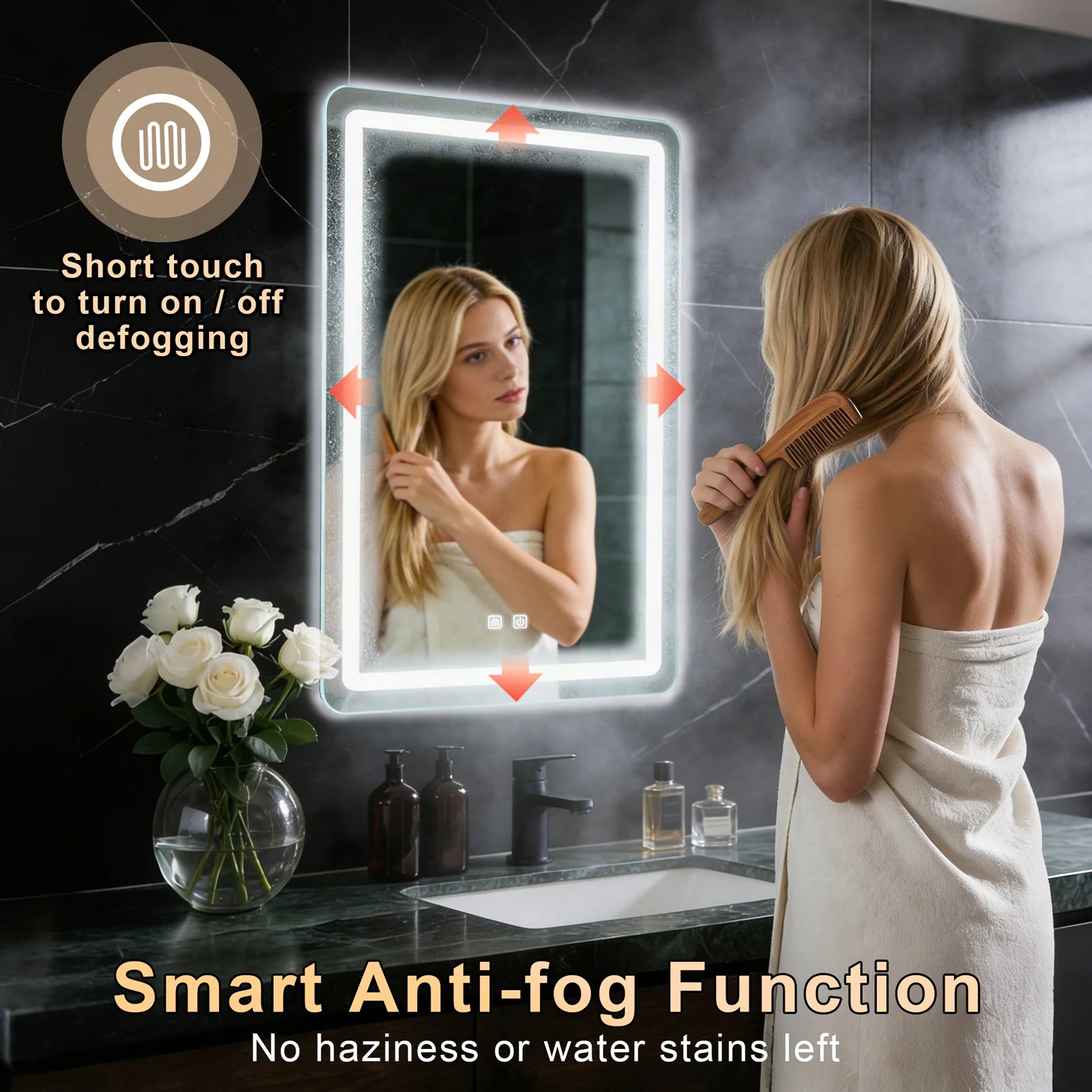 50x70 Backlit Bathroom Mirror