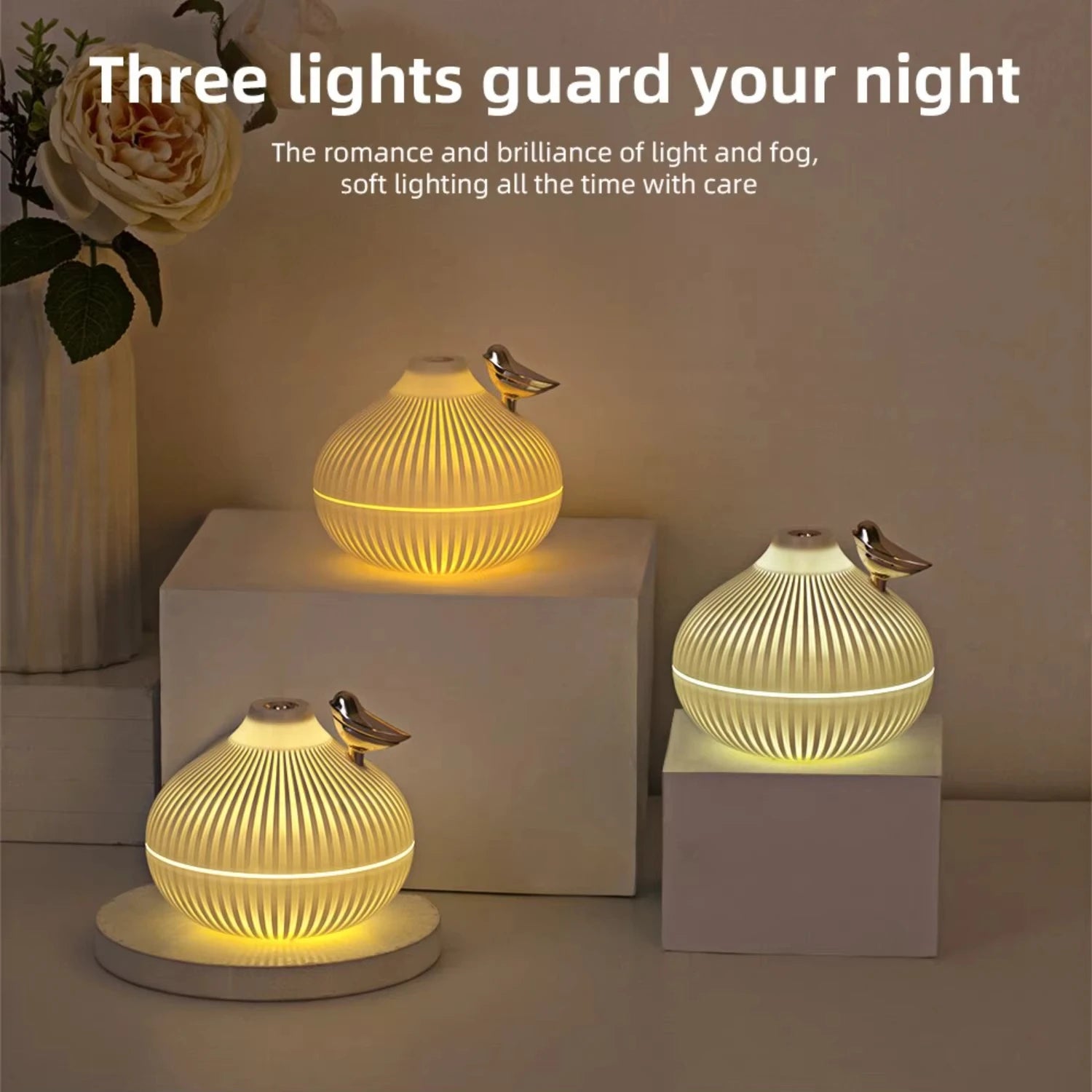Humidifier Scented Creative Onion Shape Can Do Night Light Quiet Sleep