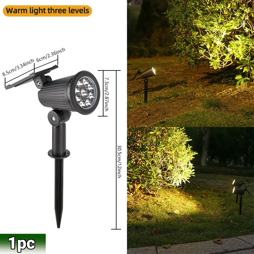 Adjustable Solar Landscape Spotlight