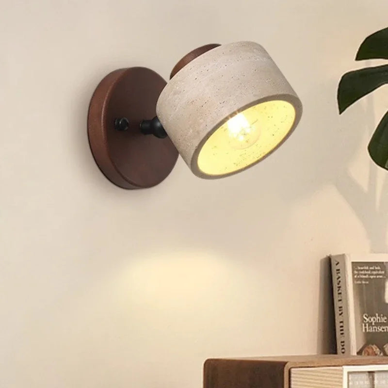 Yellow Cave Stone Wall Sconce