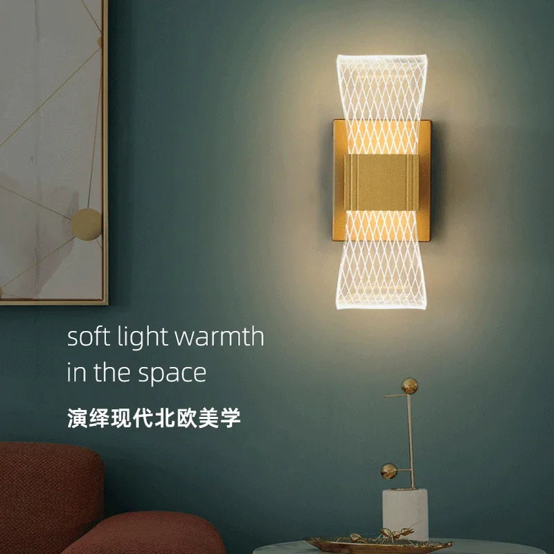 Nordic Aluminum Bedside Wall Light