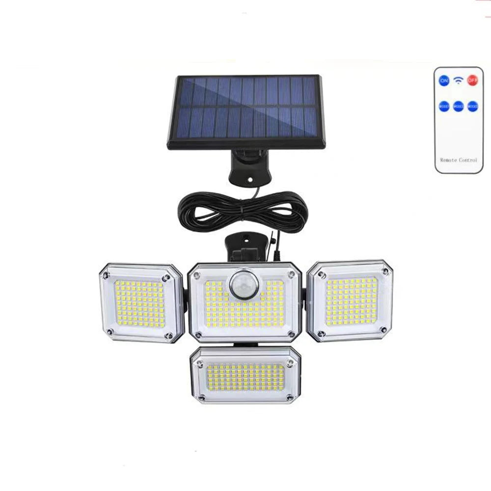 4 Head Solar Motion Sensor Light