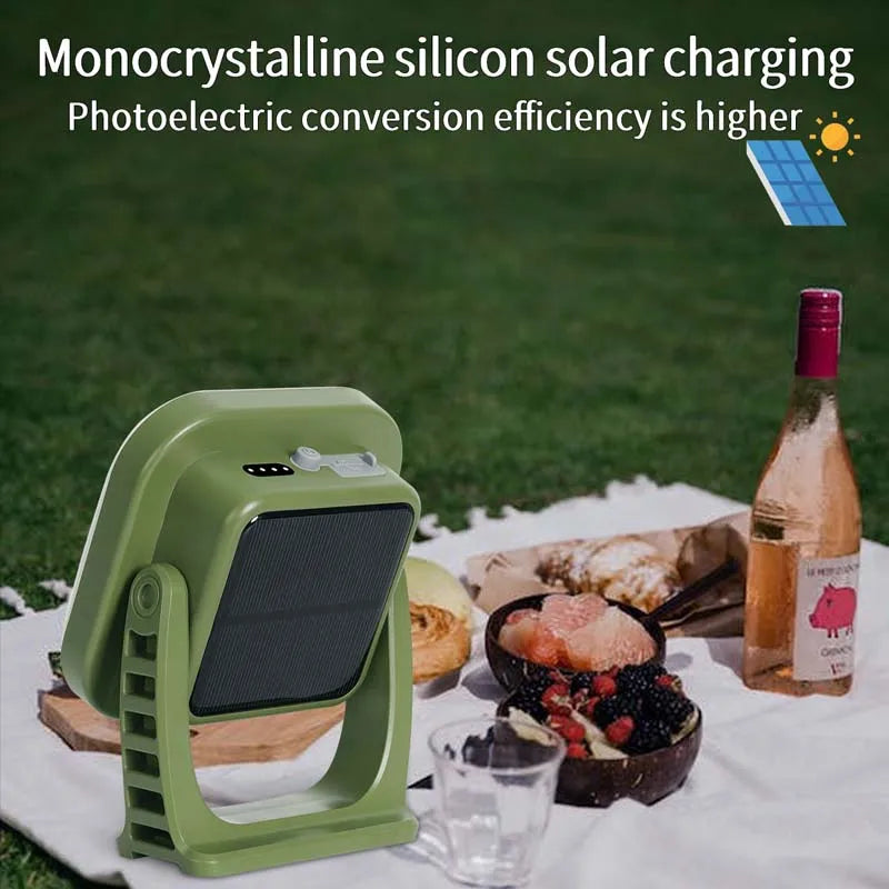 MOSLIGHTING Solar Chargin Tent Strong Light with Magnet Zoom Portable