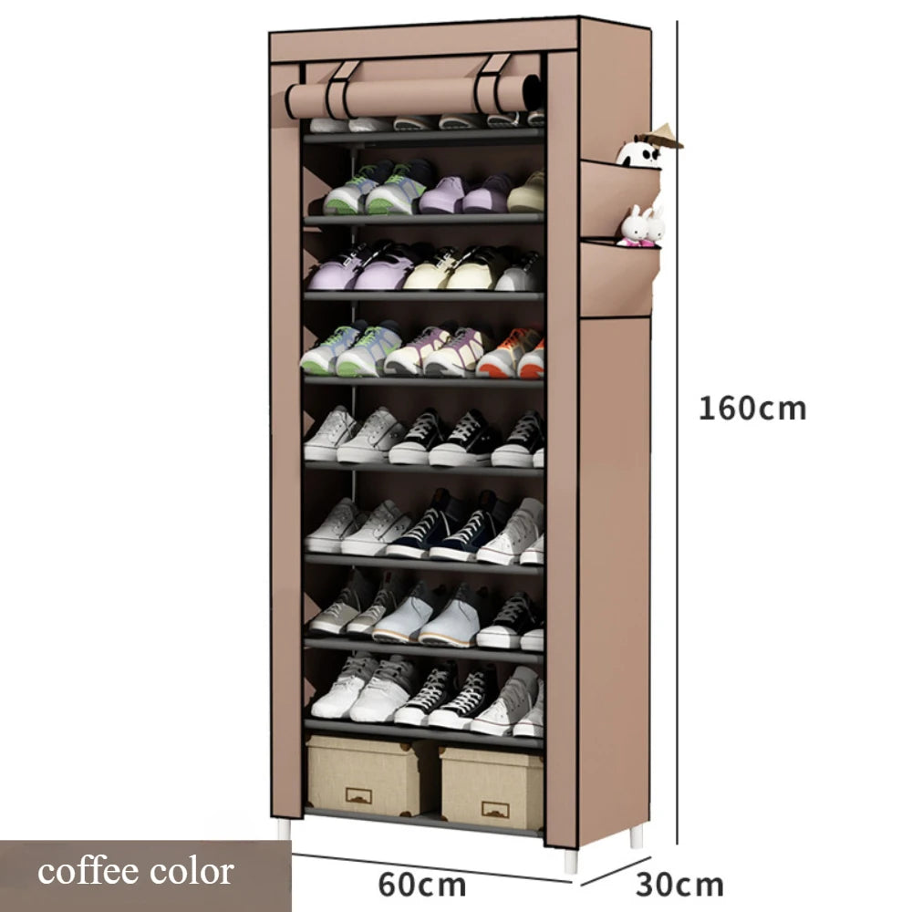 Multilayer Dustproof Shoe Cabinet Organizer Rack