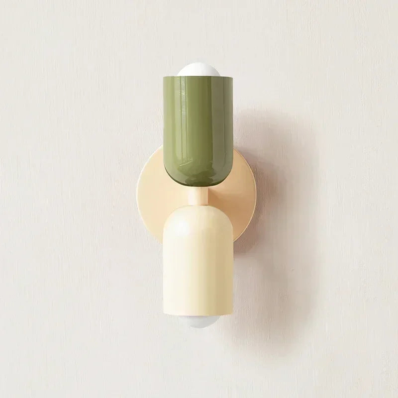 Colorful bedside wall lamp Nordic living room corridor Wall light