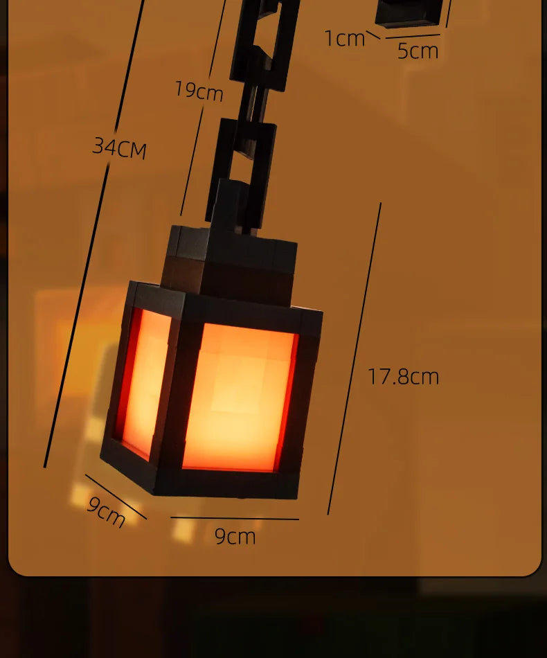 Pixel Style Night Light Lantern