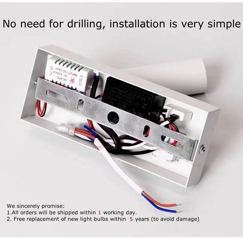 Rotating Type C Reading Wall Light