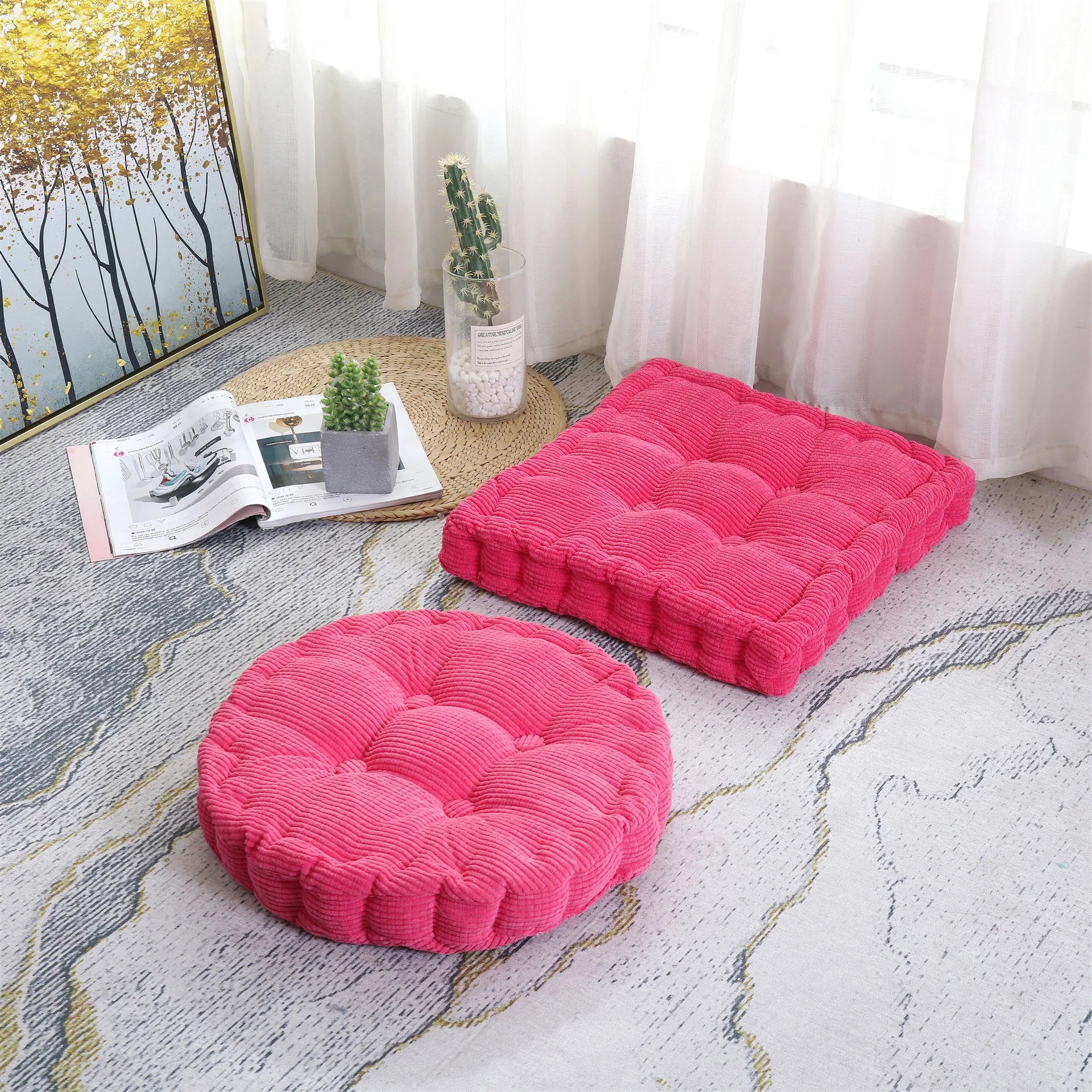Tufted Meditation Floor Cushion