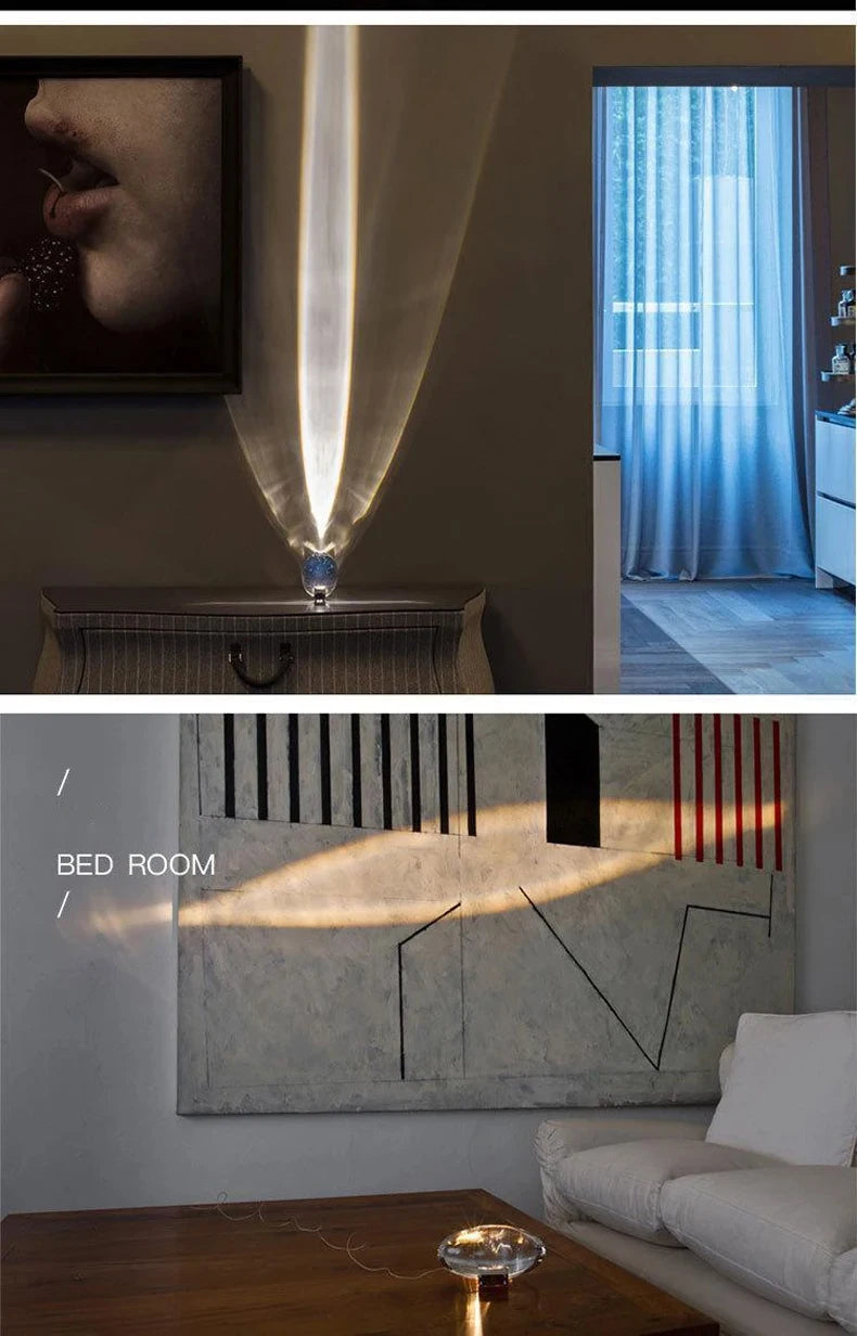 Crystal Sunset Projection Table Lamp