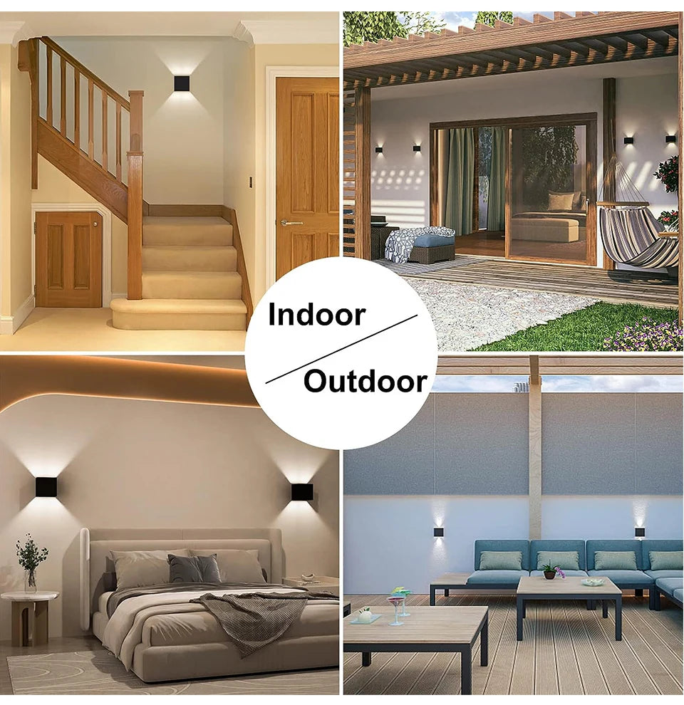 7W LED Wall Lamp, Waterproof, Indoor and Outdoor