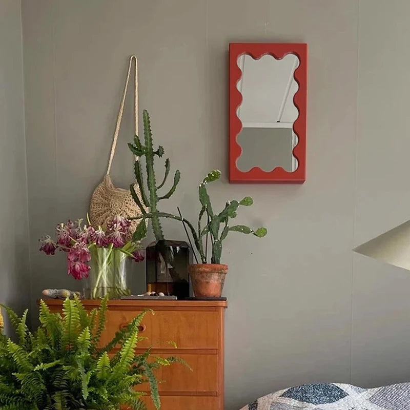 Rectangular Solid Wood Wall Mirror