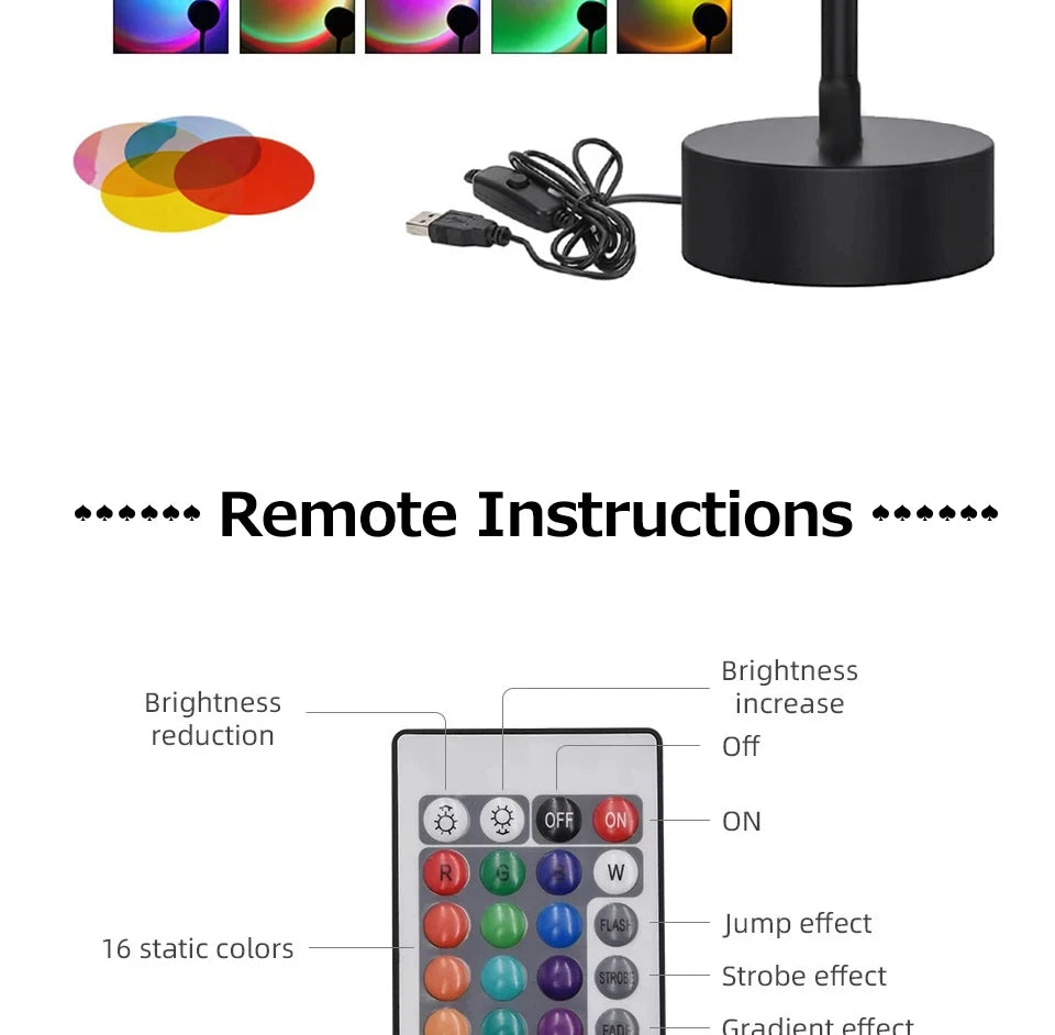 Sunset Bluetooth Rainbow Projector
