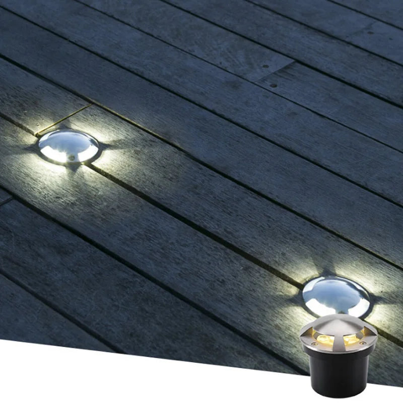 Outdoor Lighting 10W 6W 3W Garden Yard Step Stairs Floor Deck LED