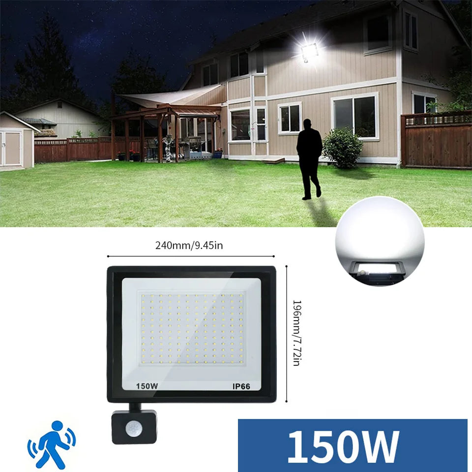 LED Motion Sensor Floodlight for Outdoor Use