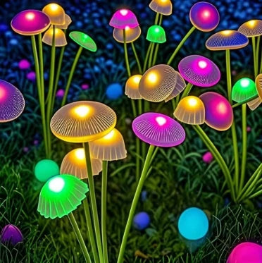 Solar Mushroom Garden Lights